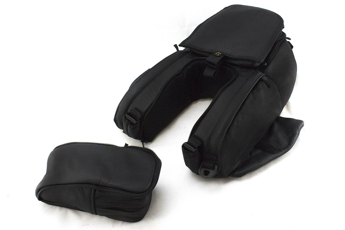 CHHG29 Harlot Gas-Pack Black Leather Tankbag